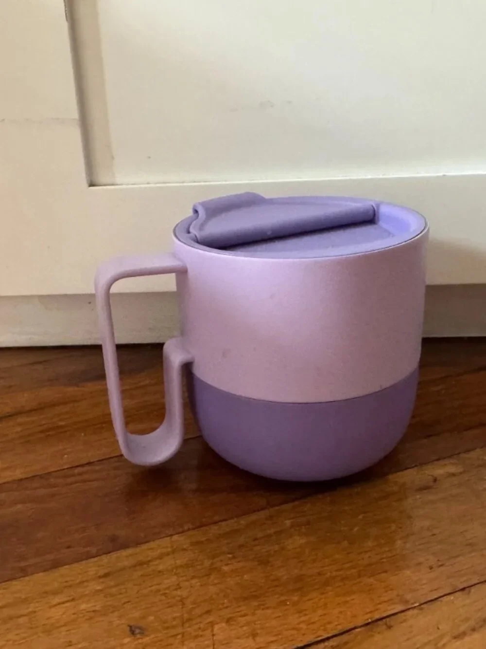 Klean Kanteen 14oz 399ML Rise Flip Lid Mug Cup - Orchid Bloom